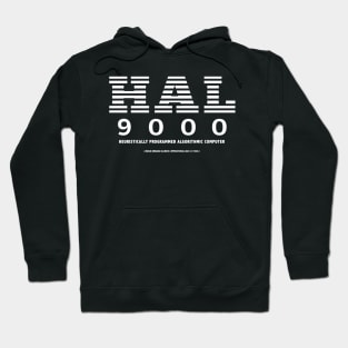 2001 A Space Odyssey Hal Computer Logo white Hoodie